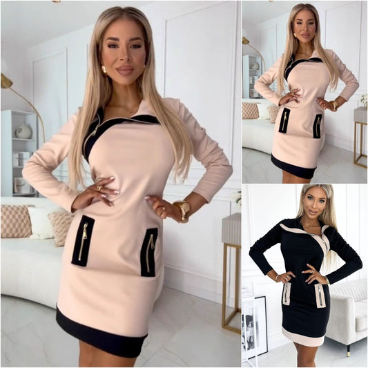 💖💖【Tallas S-3XL】Novedad 2025: Vestidos de otoño/invierno de alta calidad, estilo moderno y a la moda