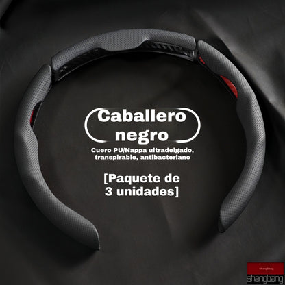 🚗 Funda de cuero para volante de coche, adecuada para todas las estaciones, antideslizante, absorbente del sudor y resistente al desgaste.