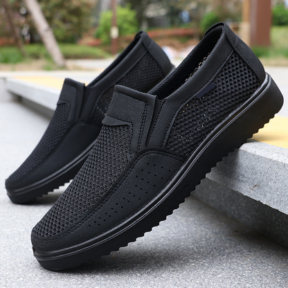 【50% de descuento 】【39-47】Zapatillas de lona de verano para hombre con diseño de malla transpirable, disponibles en tallas grandes.