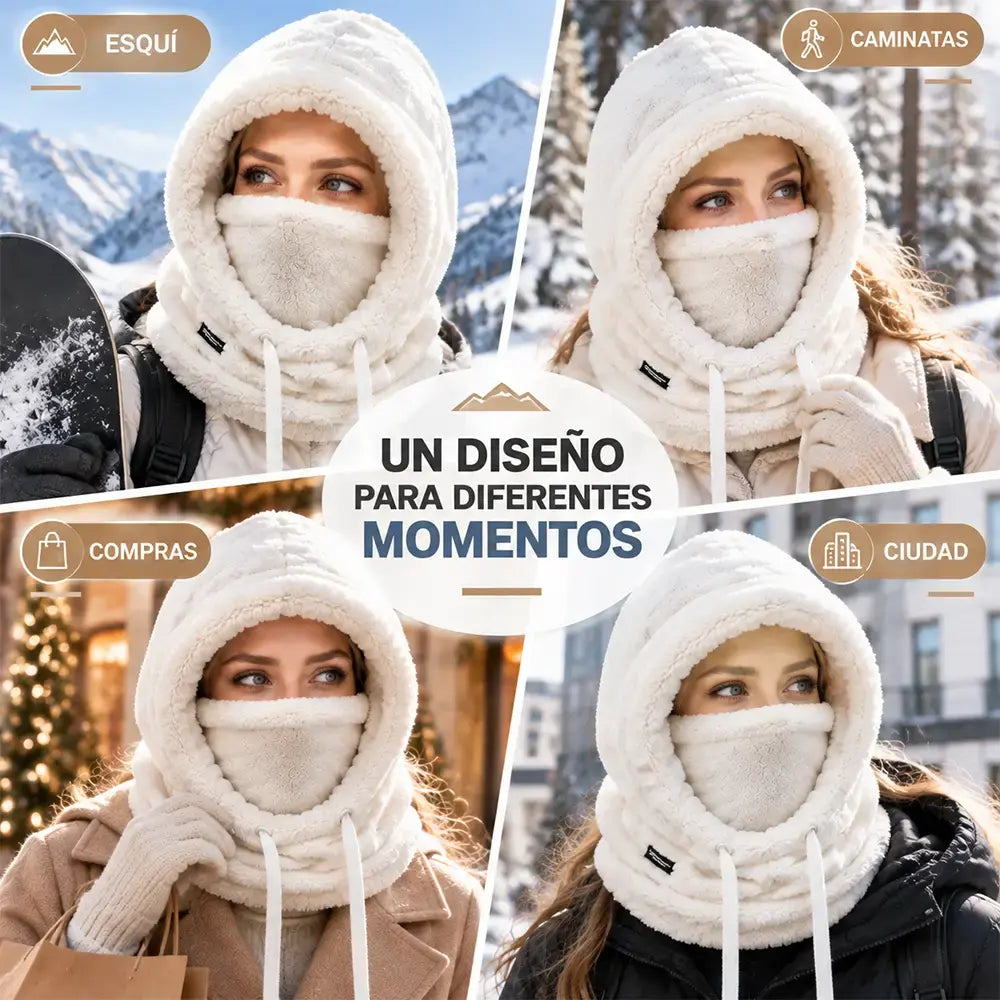❄️ ¡Capucha Térmica de Felpa para Mujer: Protección y Calidez en Invierno!