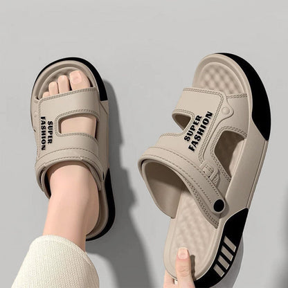 【50% off】Nuevas chanclas y sandalias para hombre 2026, casuales para exterior, suela blanda, resistentes al desgaste, antideslizantes, tallas grandes, ideales para conducir