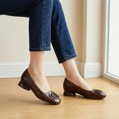 👡 Bailarinas estilo retro francés tipo Mary Jane para mujer – perfil bajo con puntera redonda – estilo retro, cómodas y versátiles.