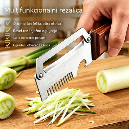 🔥Kupite 1, dobijte 1 gratis (2 komada)🧅🔪 Višenamjenska kuhinjska gulilica 4 u 1: Guli i sjecka povrće, reže meso i otvara boce! 🔥
