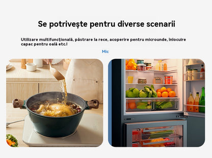 🔥【Ultima zi de reducere 50%】Capace din silicon alimentar (3 bucăți), efect de conservare bun