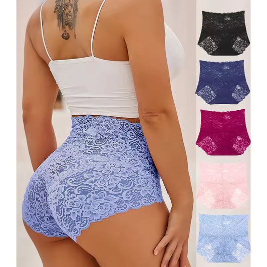 🔥【Set de 6 piese】🔥Chiloți de damă cu talie înaltă, moi, confortabili și respirabili, de vară, 2025 