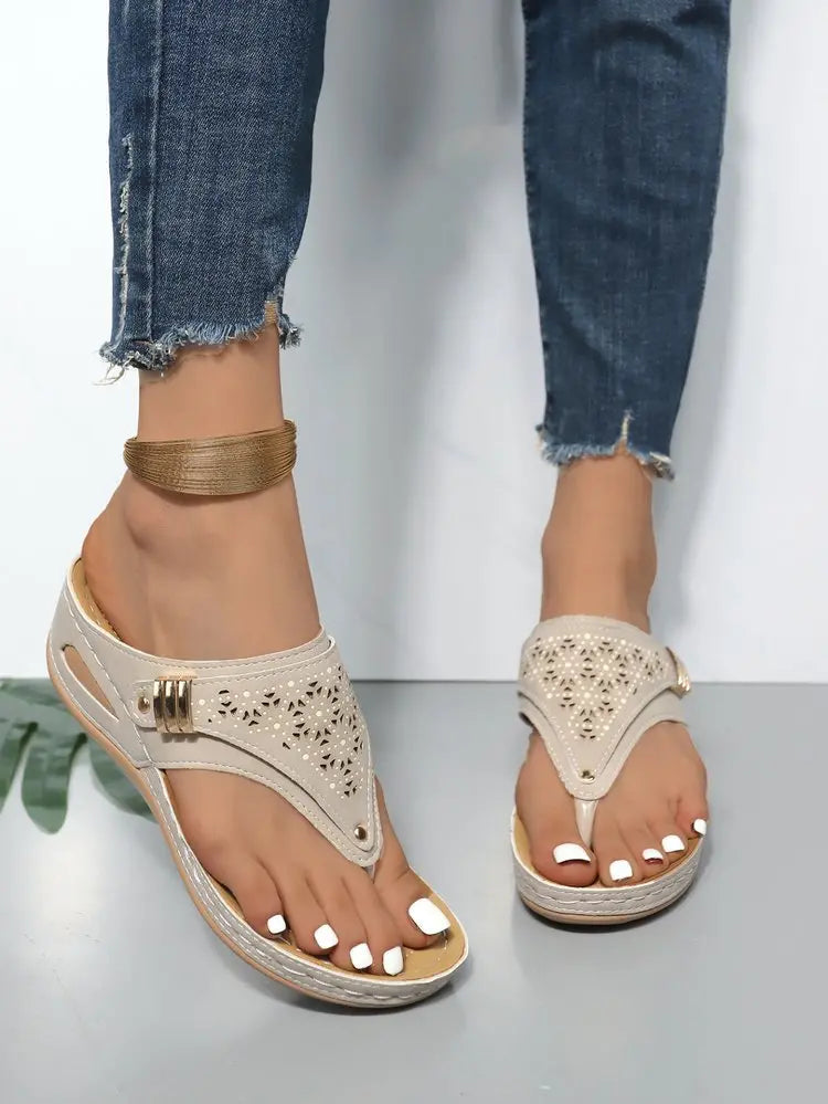😍🔥 [35-43] Pantuflas de verano antideslizantes y cómodas para mujer 2026. Se adaptan a tus pies de forma elegante y confortable.