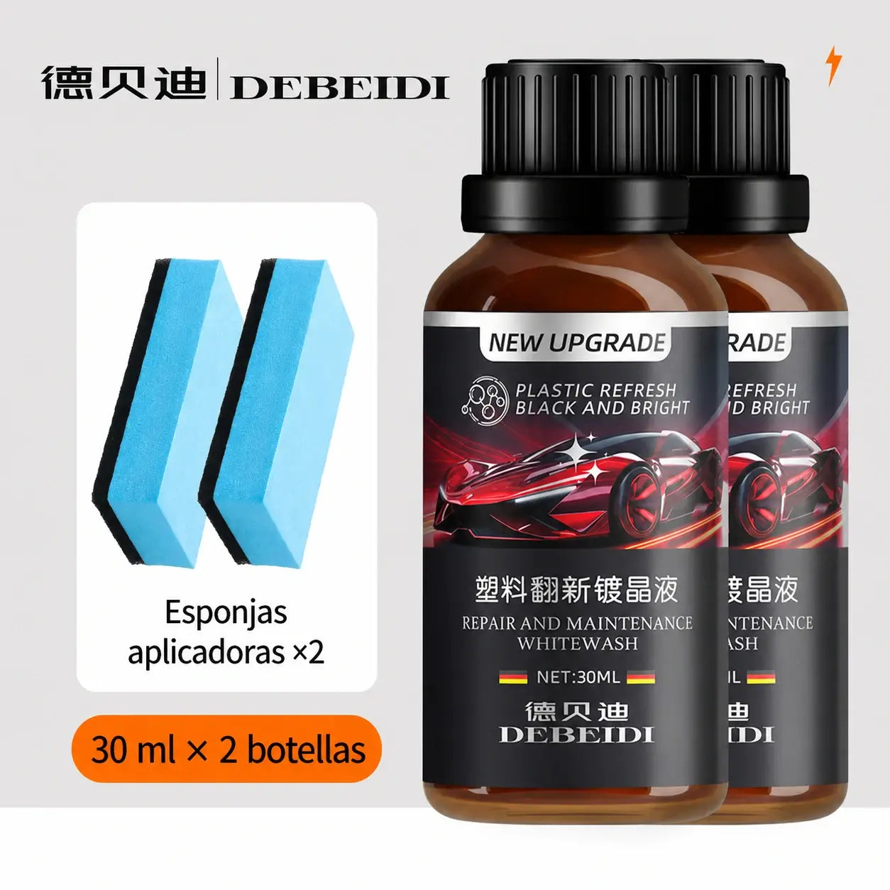 🎁Novedad 2026 50 % DE DESCUENTO💥Kit restaurador de plásticos para coche