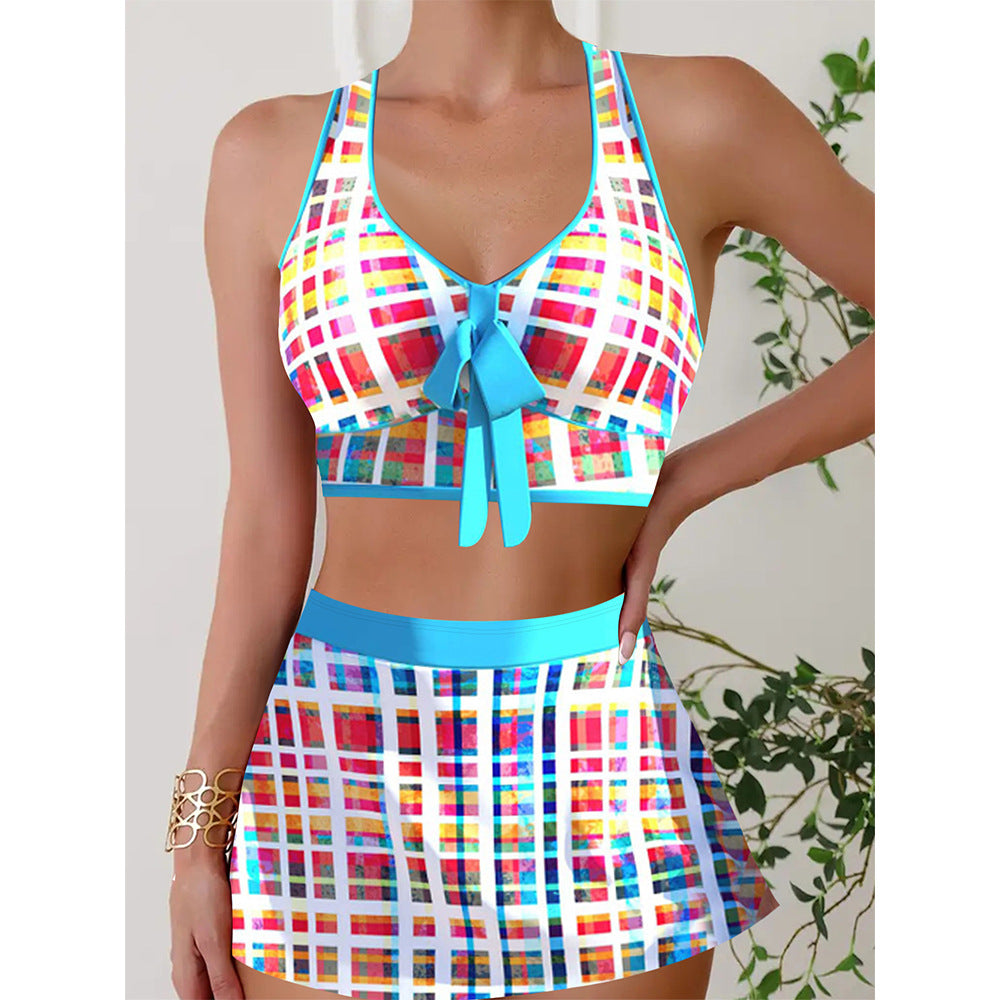 🏖️👙【S-5XL】🌴2025 Costum de baie pentru plajă, model nou, cu imprimeu, pentru femei, model la modă, cu uscare rapidă și crăpătură 