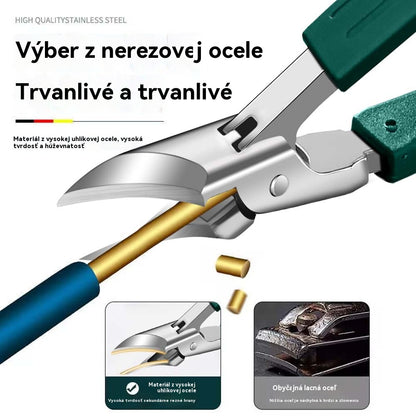 🔥💅✂️ Nožnice na nechty s protišmykovou úpravou a 25° skoseným okrajom (sada 3 kusov)