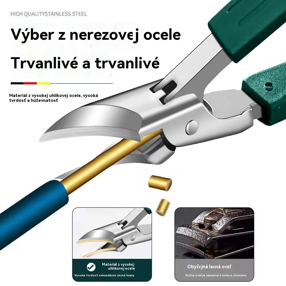 🔥💅✂️ 【50 % zľava, Kúpte 1 a dostanete 1 zadarmo】 kliešte na nechty s protišmykovou úpravou a 25° skoseným ostrím (sada 3 kusov)