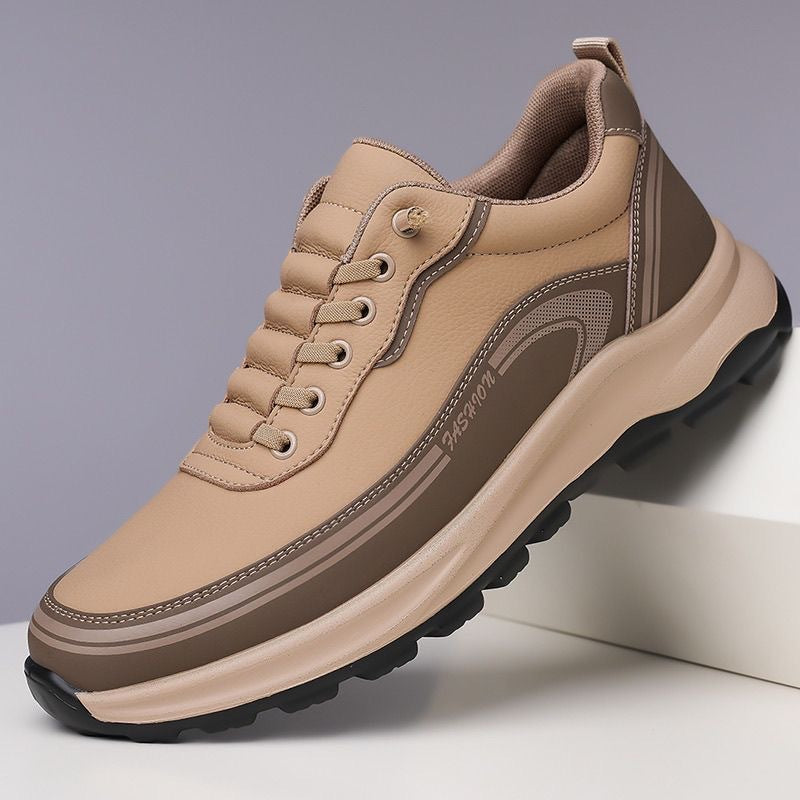 [39-45] Zapatillas de piel impermeables y antimanchas con suelas suaves y cómodas de llevar.