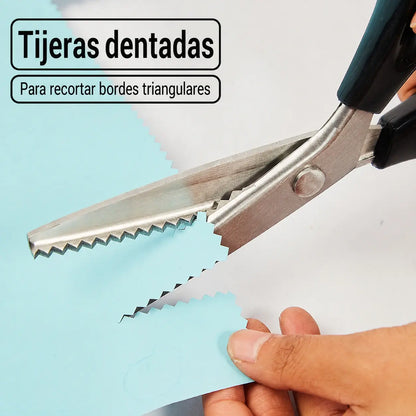 🔥Compra 1 y llévate 1 gratis✂️ Tijeras profesionales dentadas – tijeras afiladas con dientes para tela