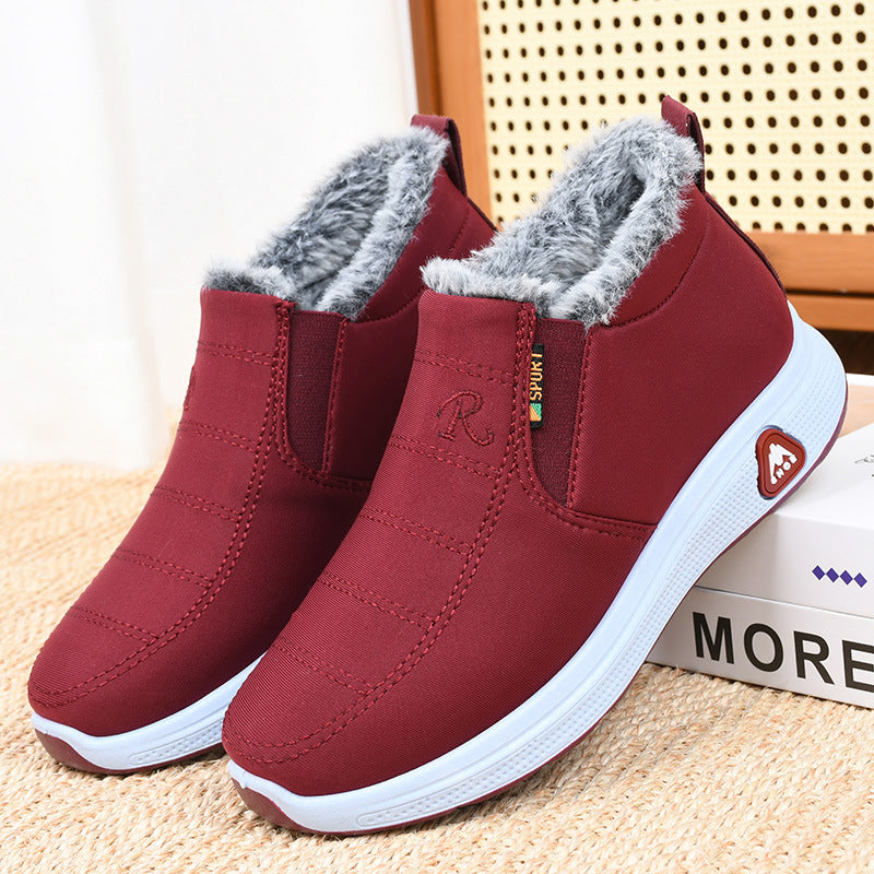🔥【30%OFF】Flísové a zahustené🔥[35-41] Dámske teplé bavlnené nepremokavé zimné topánky 3777681