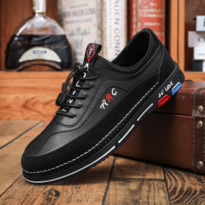 【39-48】Los zapatos de negocios casuales para hombre están hechos de cuero impermeable y resistente a las manchas con una suela suave para un uso cómodo. 4290614