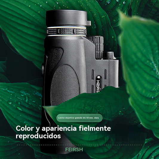 👀Telescopio monocular 12x50, totalmente óptico, de alta definición, con luz