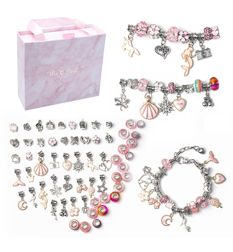 ✨🌈 Set de pulseras DIY de dibujos animados para niños, joyería creativa hecha a mano