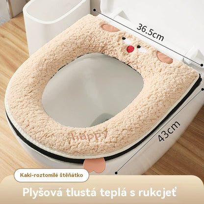 🔥🚽✅Kúpte 1 a získajte 1 zadarmo🎁Zimné teplé poťahy na toaletné sedátko s fleecovou podšívkou