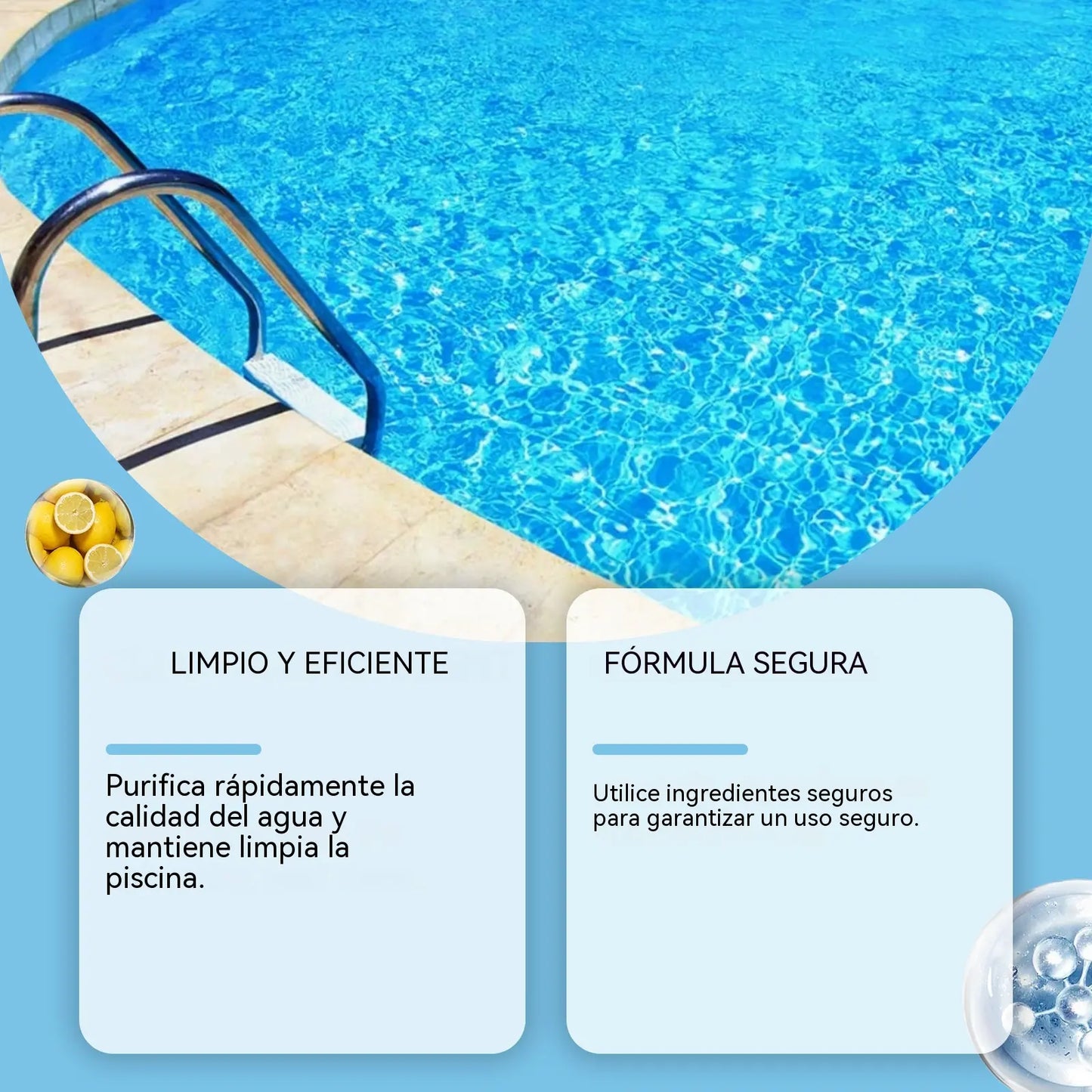 🔥【Compra 1, llévate 1 gratis】🏊‍♀️💧Pastillas limpiadoras para piscinas para un agua clara y transparente.