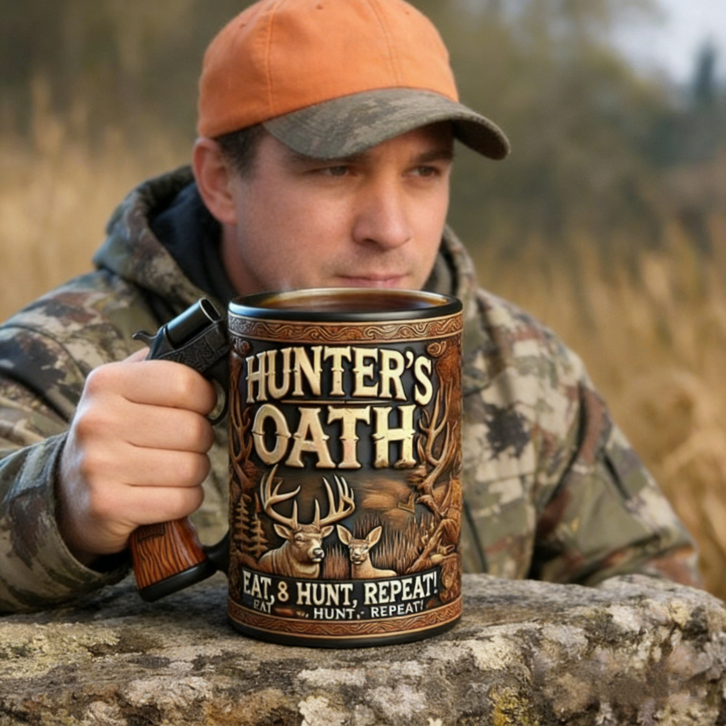 🔫☕【50% zľava!】Hrnček/šálka kávy špecifický pre lovcov