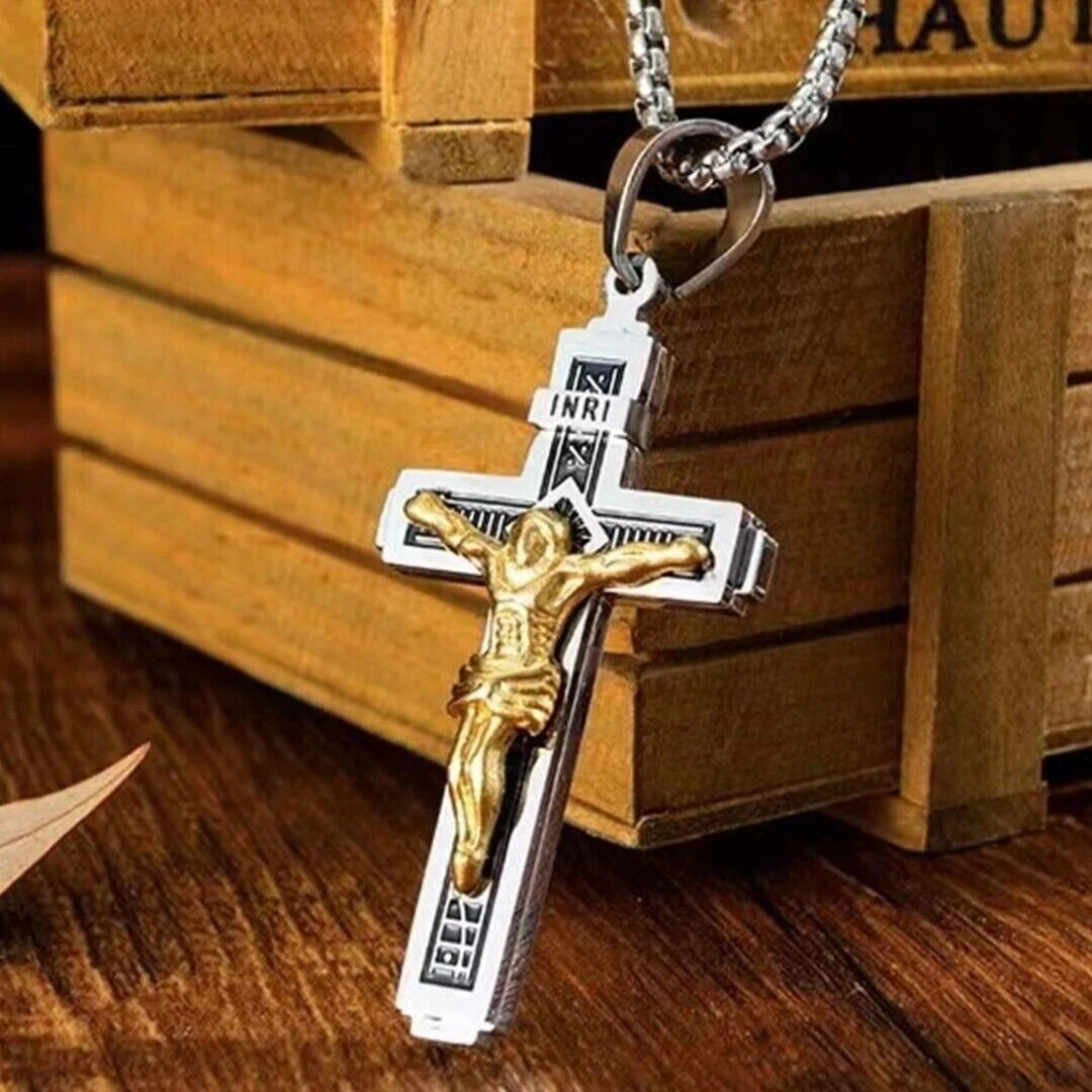 ✨Kúp jeden a druhý zadarmo【Časovo obmedzená ponuka】✝️ Náhrdelník s Ježišovým krížom — ✝️ Tento kríž je symbolom Ježiša Krista.