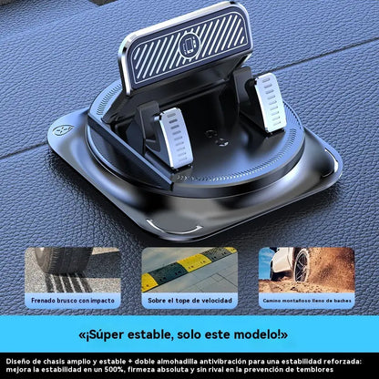🚗 Soporte para móvil 2 en 1 para coche, giratorio 360° y antideslizante