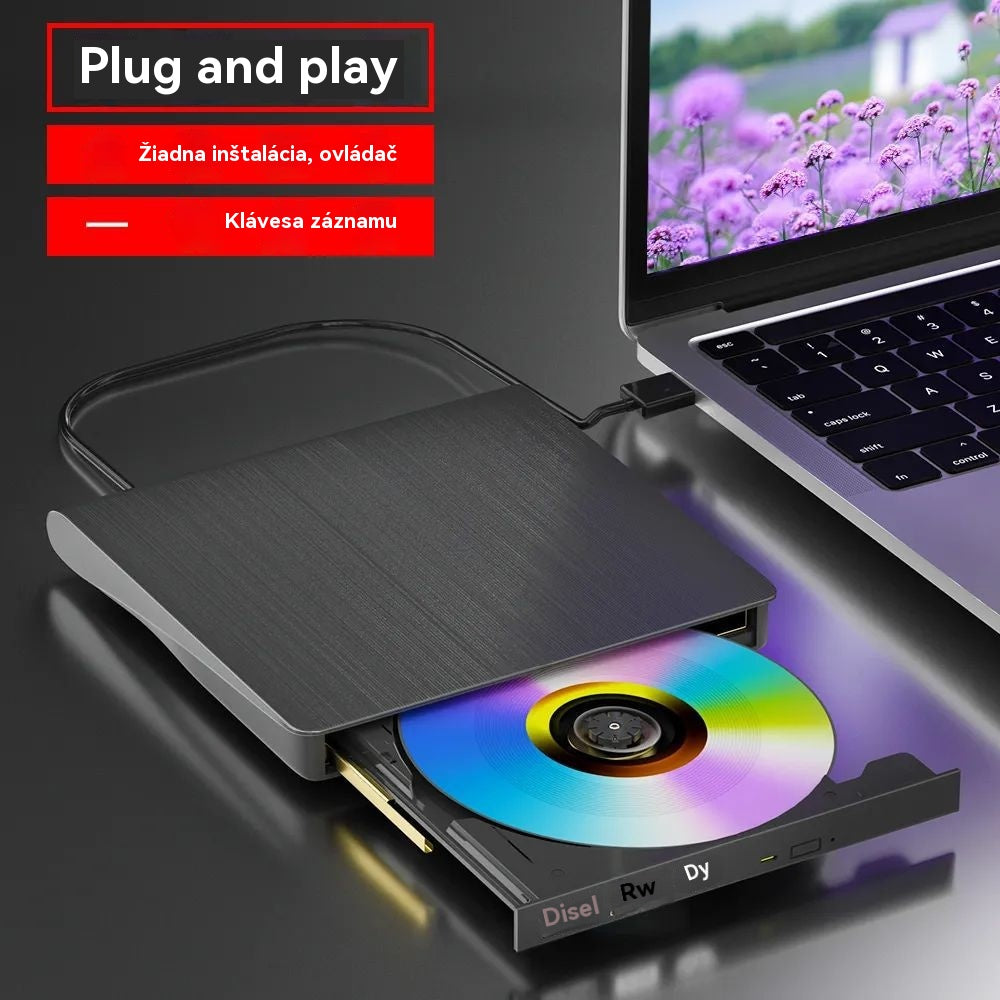 💿💻 Externá CD/DVD mechanika – Plug and play, prenosná a ľahko použiteľ ...