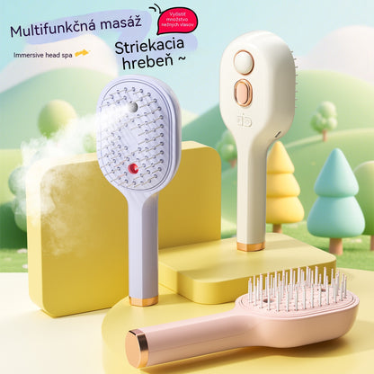 💖💨Hrebeň s funkciou striekania jedným tlačidlom, ktorá účinne zabraňuje zamotávaniu vlasov.