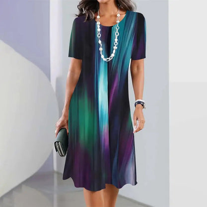 🔥🔥【S-5XL】🔥Rochie elegantă retro cu decolteu rotund 3716632 