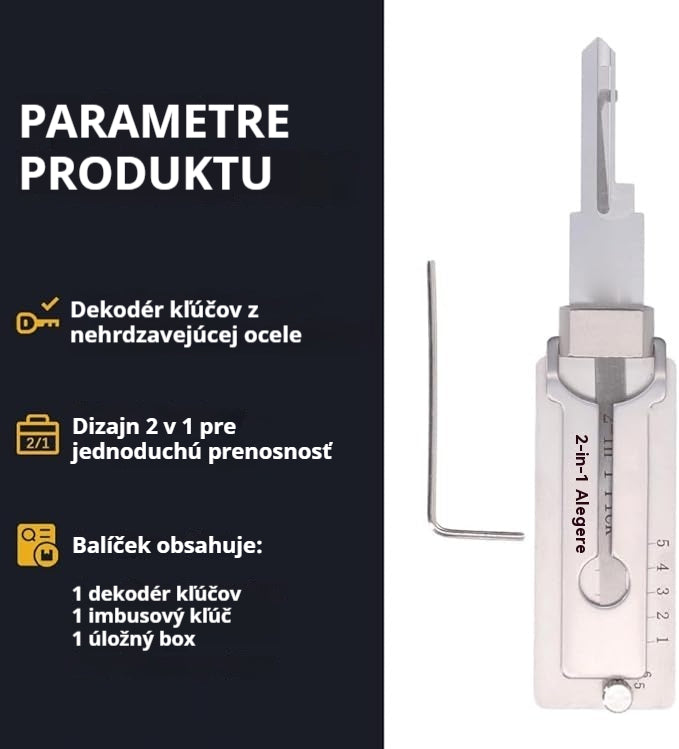 🔥Špeciálna ponuka tohto týždňa - zľava 49%🔥Dekodér kľúčov z nehrdzavejúcej ocele