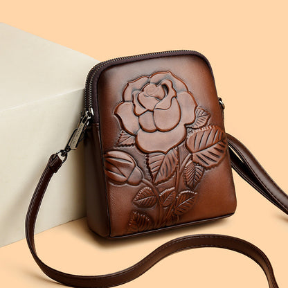 👜Nová dvojvrstvová mäkká kožená crossbody/kabelka cez rameno