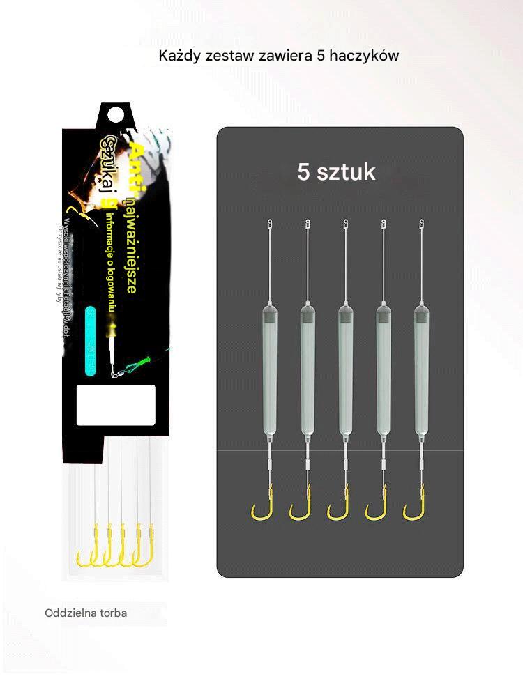 🎣🎣【5 sztuk】Zestaw gotowych przyponów do metody odwróconego dna