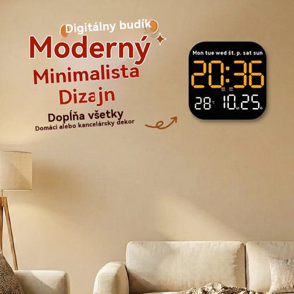 🕰️ 🛏️ Časovo obmedzená 40% zľava! Digitálne hodiny do domácnosti a kancelárie – jemné budenie, rozlúčte sa s rušivými budíkmi! Nastaviteľný jas, tichá prevádzka v noci. Zobrazuje aj teplotu. Spoľahlivý spoločník pre váš každodenný život. 🌙