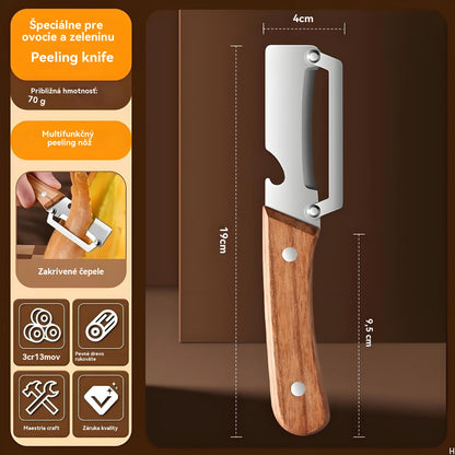 🔥Škrabka z nehrdzavejúcej ocele so zosilneným povrchom na kuchynské použitie.