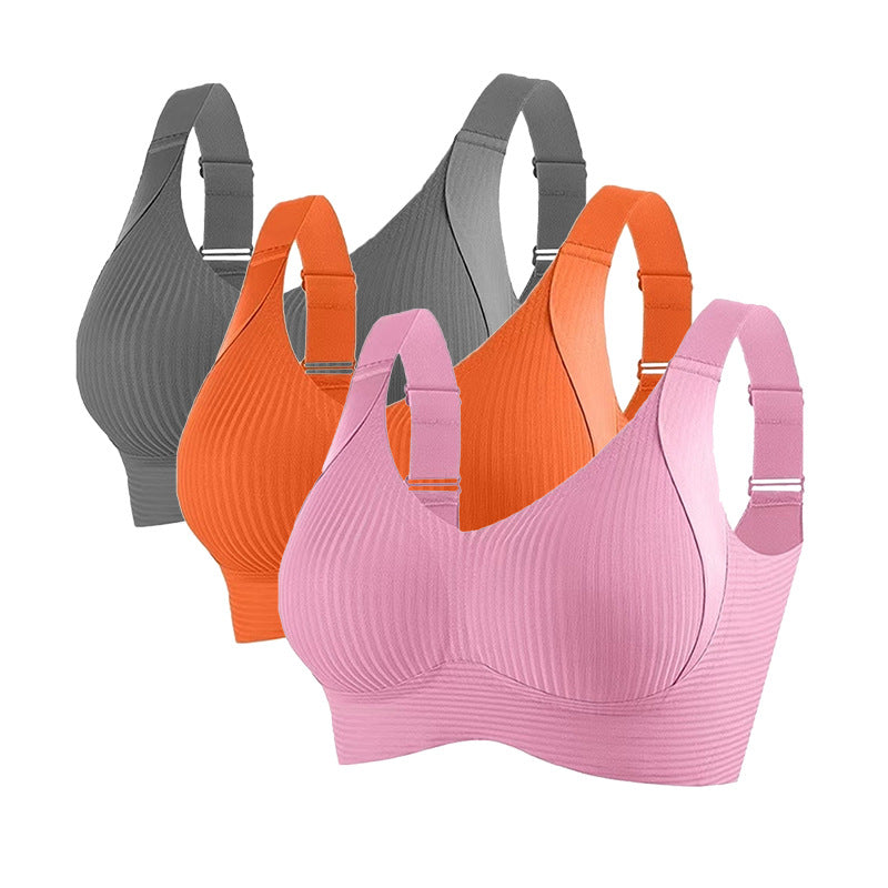 🔥【40-120 kg】👙【Balenie 3 kusov】Čipková podprsenka s vysokou oporou pre ženy