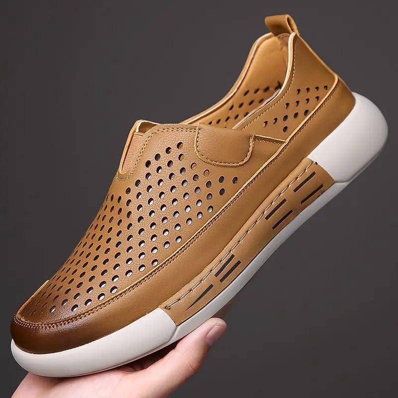 🏆【🔥Gran oferta】【39-44】Sandalias transpirables con agujeros para hombre👞
