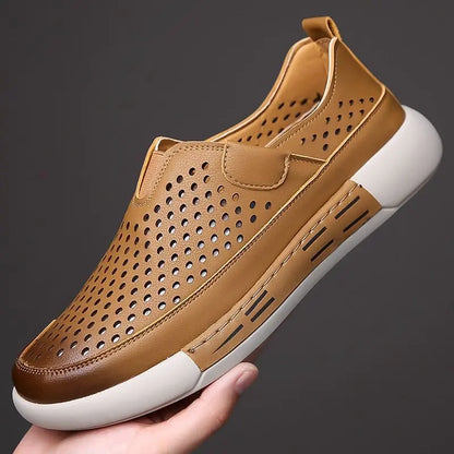 🏆【🔥Gran oferta】【39-44】Sandalias transpirables con agujeros para hombre👞