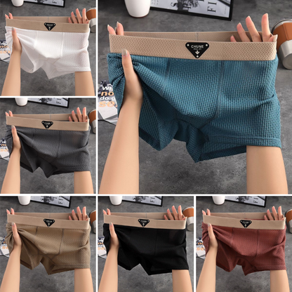 🔥🩲 (6 unidades) Ropa interior masculina ultraligera, fina y transpirable de seda de hielo