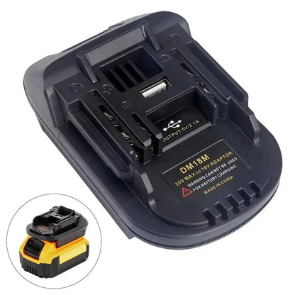 ⚡Adaptador de batería de litio para herramientas de batería de 18 V