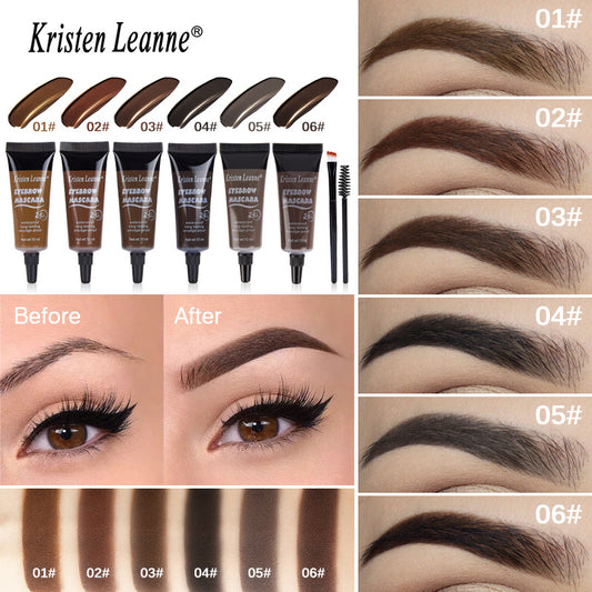 ⏳Último día, compra uno y llévate otro gratis⭐Gel/crema líquida para cejas de larga duración, resistente al agua y a las manchas (con cepillo para cejas)