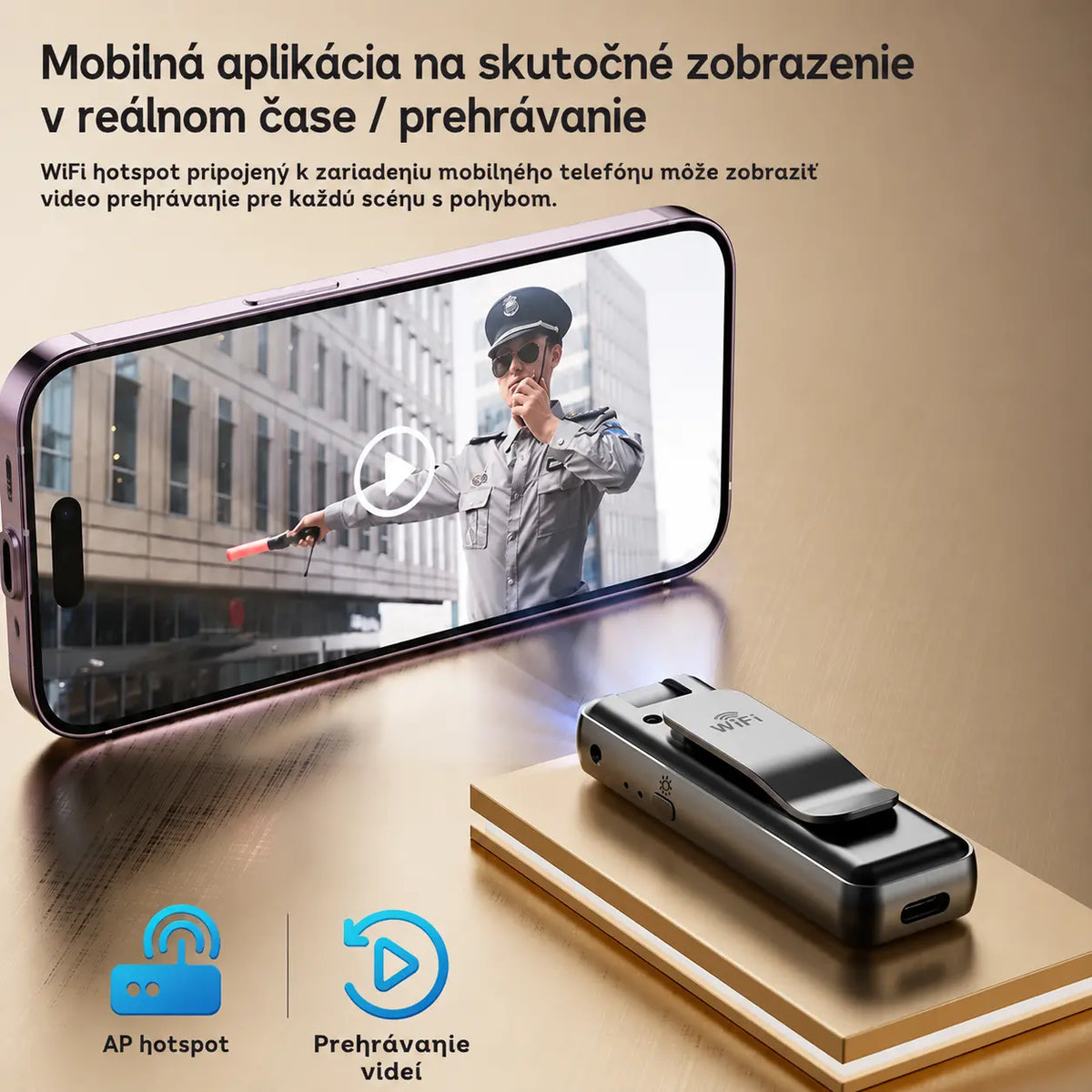 🔥【1 kus 23 €】⏳Kamera s vysokým rozlíšením, prenosný hrudný rekordér, profesionálna akčná kamera.