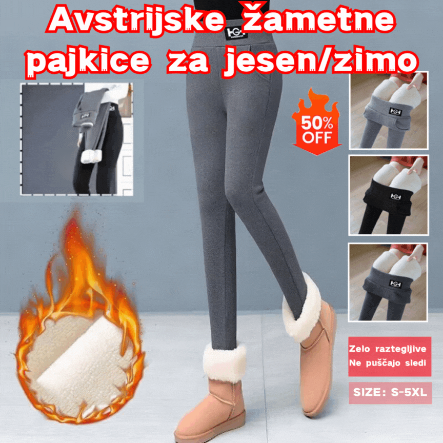 💥 🔥 【S-3XL】 Tople volnene pajkice, visok pas, velika velikost, visoka elastičnost - obvezen kos za jesen/zimo 2025!