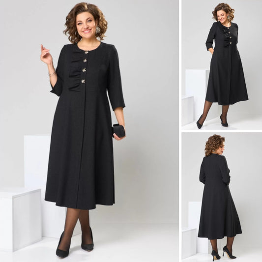 🍁【S-5XL】💞Rochie nouă de înaltă calitate, la modă, pentru toamnă și iarnă, 3841851 