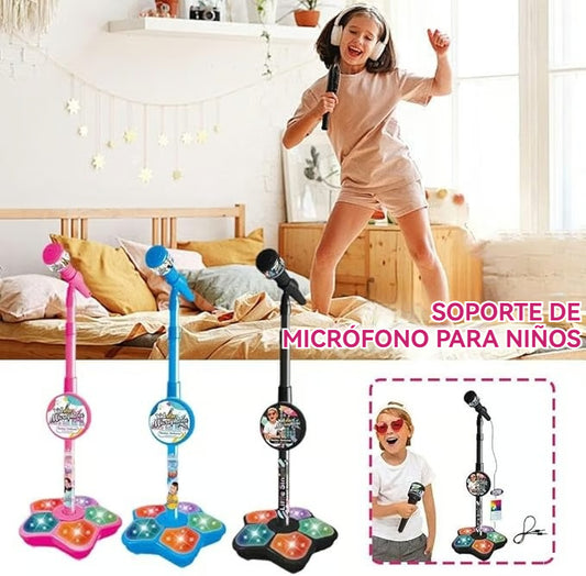 💥Juguete de micrófono, juguete de máquina de karaoke con luz.