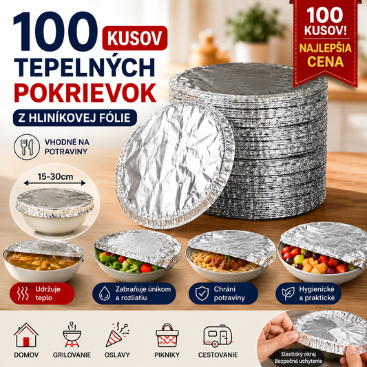 📢📢 ZĽAVA 50%!⏰【100 kusov】 Izolačný kryt z hliníkovej fólie