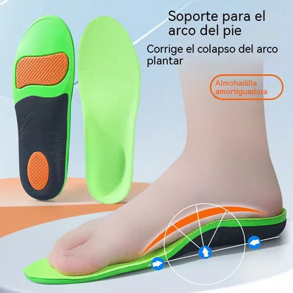 👣【Compra 1, llévate otro gratis】Plantillas con soporte para el arco en forma de X, para la rotación interna o externa del pie