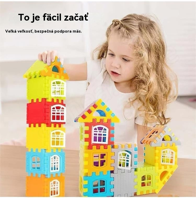 🎁🧩🧩【70/140 kusov】 Vzdelávacie hračky zo stavebníc