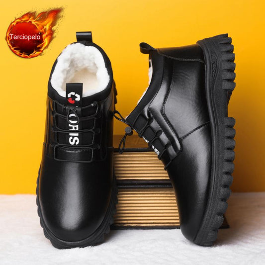 🙋‍♂️👞 Pantofi din piele business casual din catifea pentru bărbați, iarna 2024, 3775916 