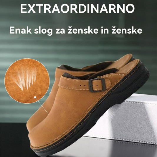 ✨【39–48】 😎Pánske ležérne a pohodlné kožené papuče s mäkkou podrážkou