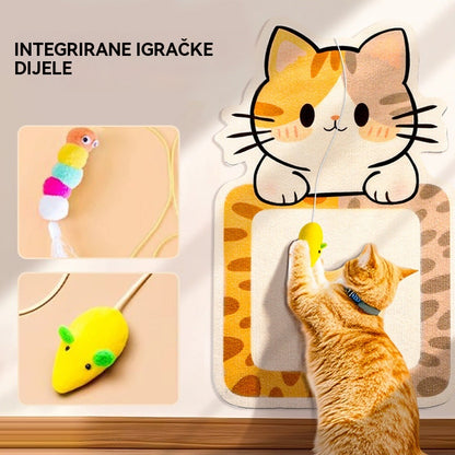 🏆🔥 Najprodavaniji | Zidna vertikalna grebalica za mačke – bez ugradnje