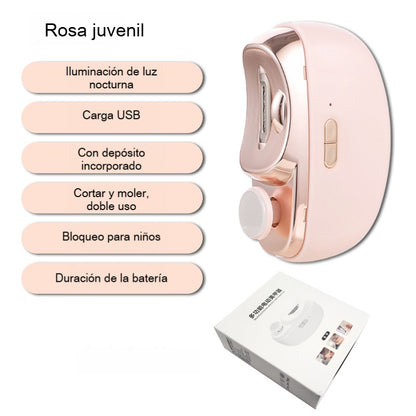 💅 ✨ ¡Nueva versión 2025! Lima de uñas automática – cuidado de uñas seguro y suave 👶🔧